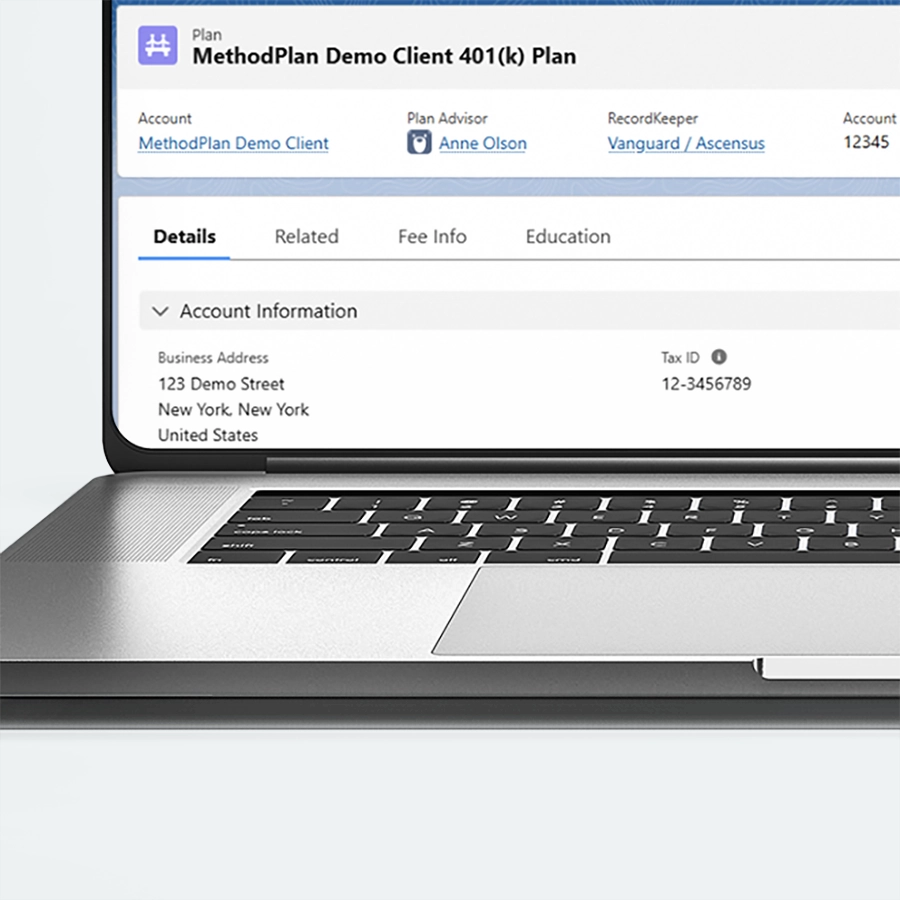 MethodPlan Custom Retirement Fields